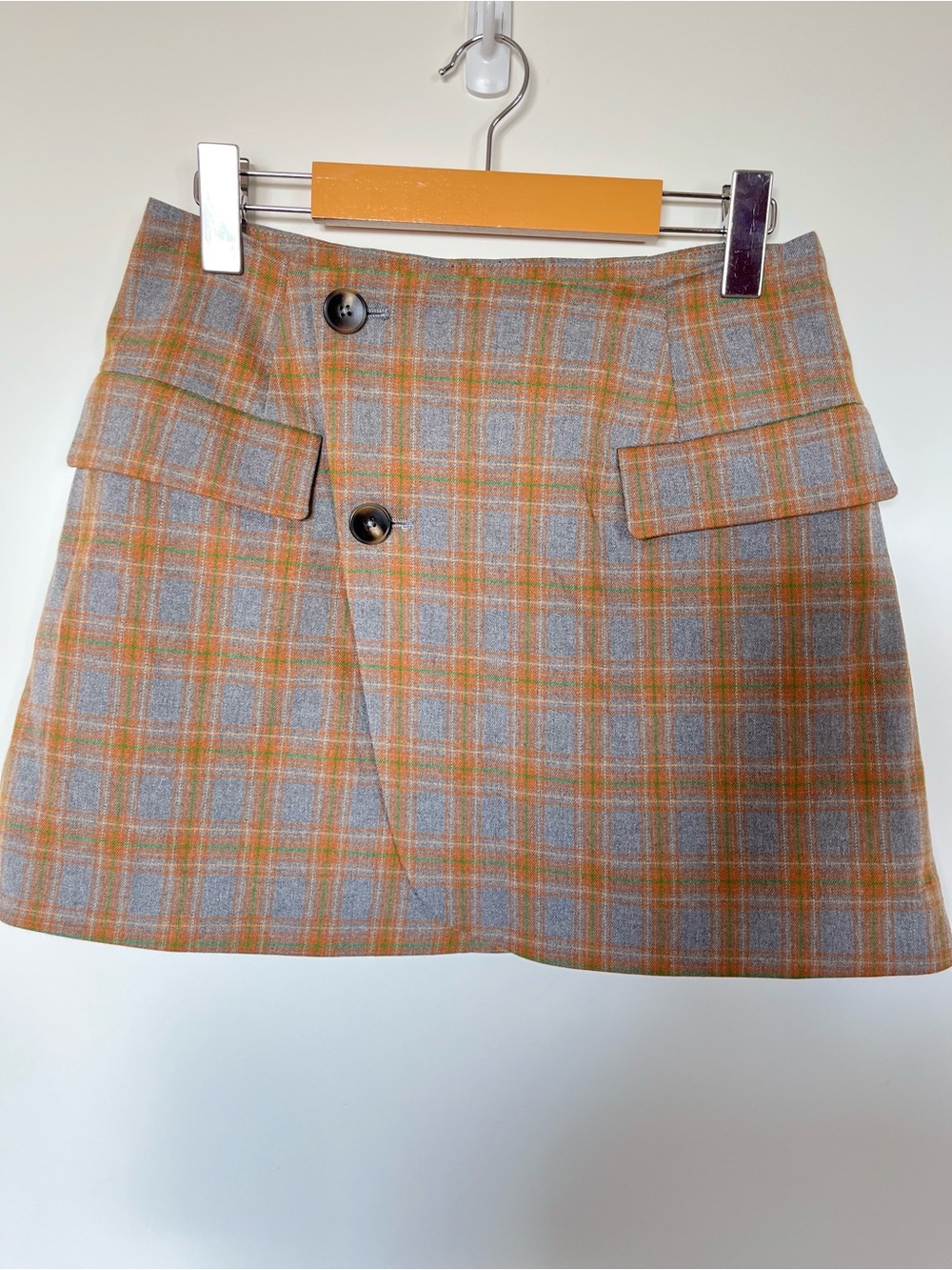 Steve Madden Plaid Fall Mini Skirt Sz 4